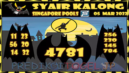 Syair Kalong Singapura Hari Ini 05-03-2022