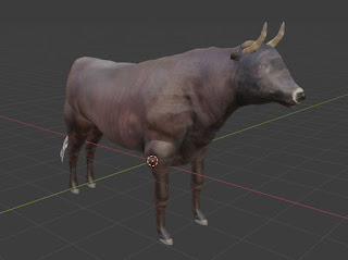 Bull Ox animal free 3d model free blender obj fbx low poly