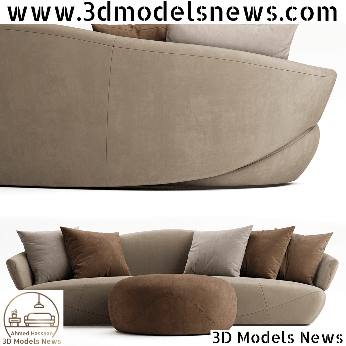 Giorgetti solemyidae sofa model classic style 2