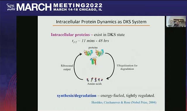 Now the goal is to transition to proteins (Source: Addy Pross, APS March 2022 Meeting)
