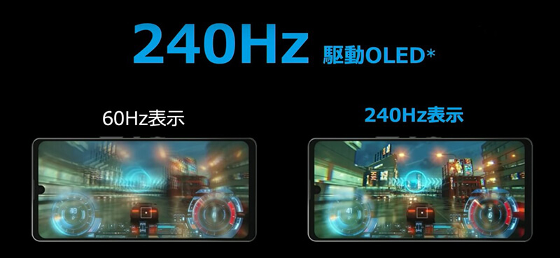 240Hz high refresh rate