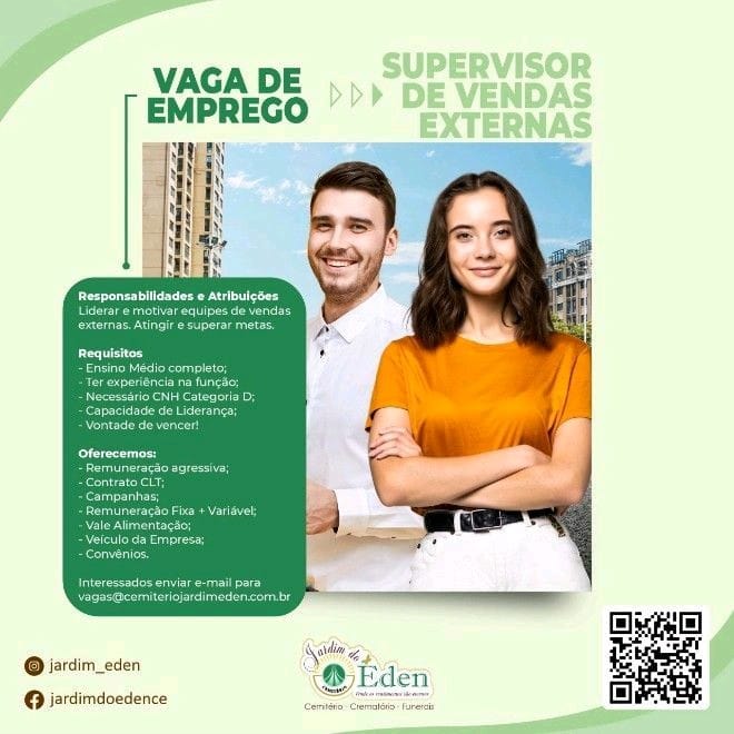 SUPERVISOR DE VENDAS EXTERNAS