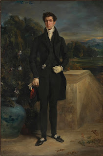 Art patron Henri César Auguste Schwiter, commonly known as Baron by romantic painter Eugène Delacroix, circa 1828-1830.