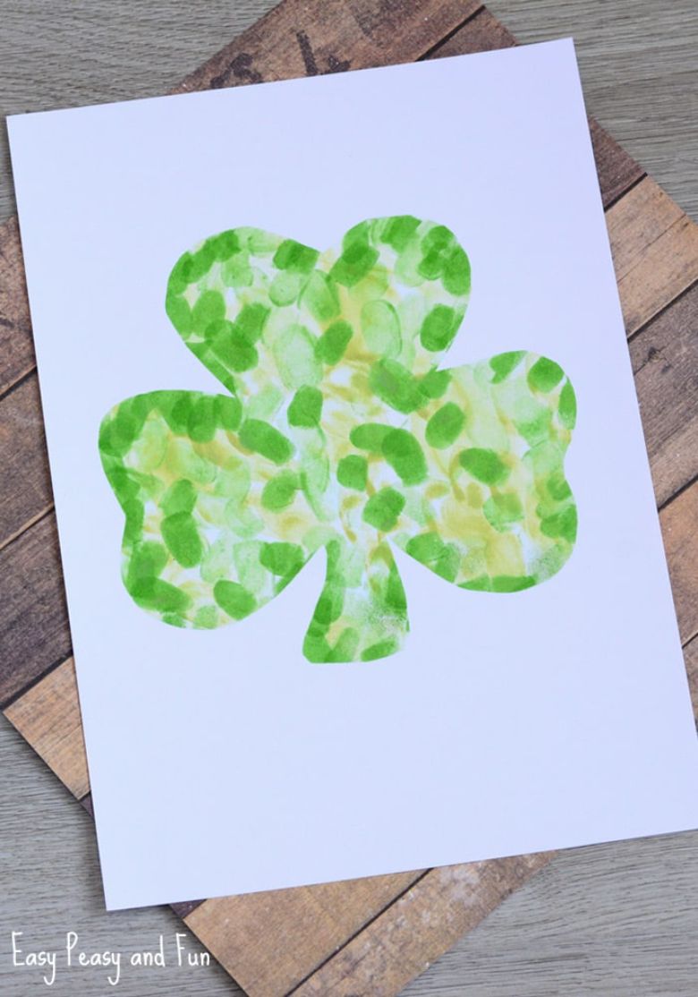 fingerprint shamrock craft