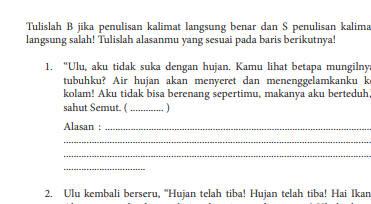 KUNCI JAWABAN Bahasa Indonesia Kelas 7 Halaman 226 Tulislah B