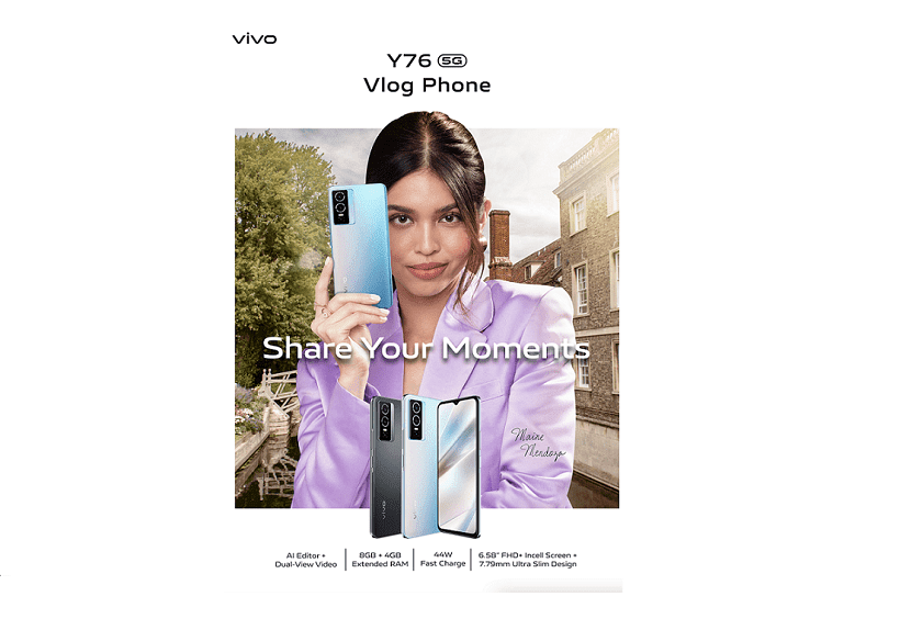 Take the best photos of your life with the new vivo Y76 5G now available