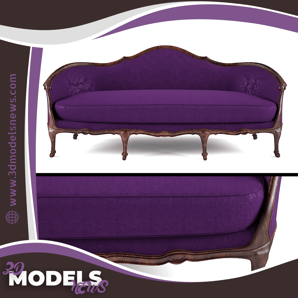 Aurevilly Sofa by Moissonnier Model