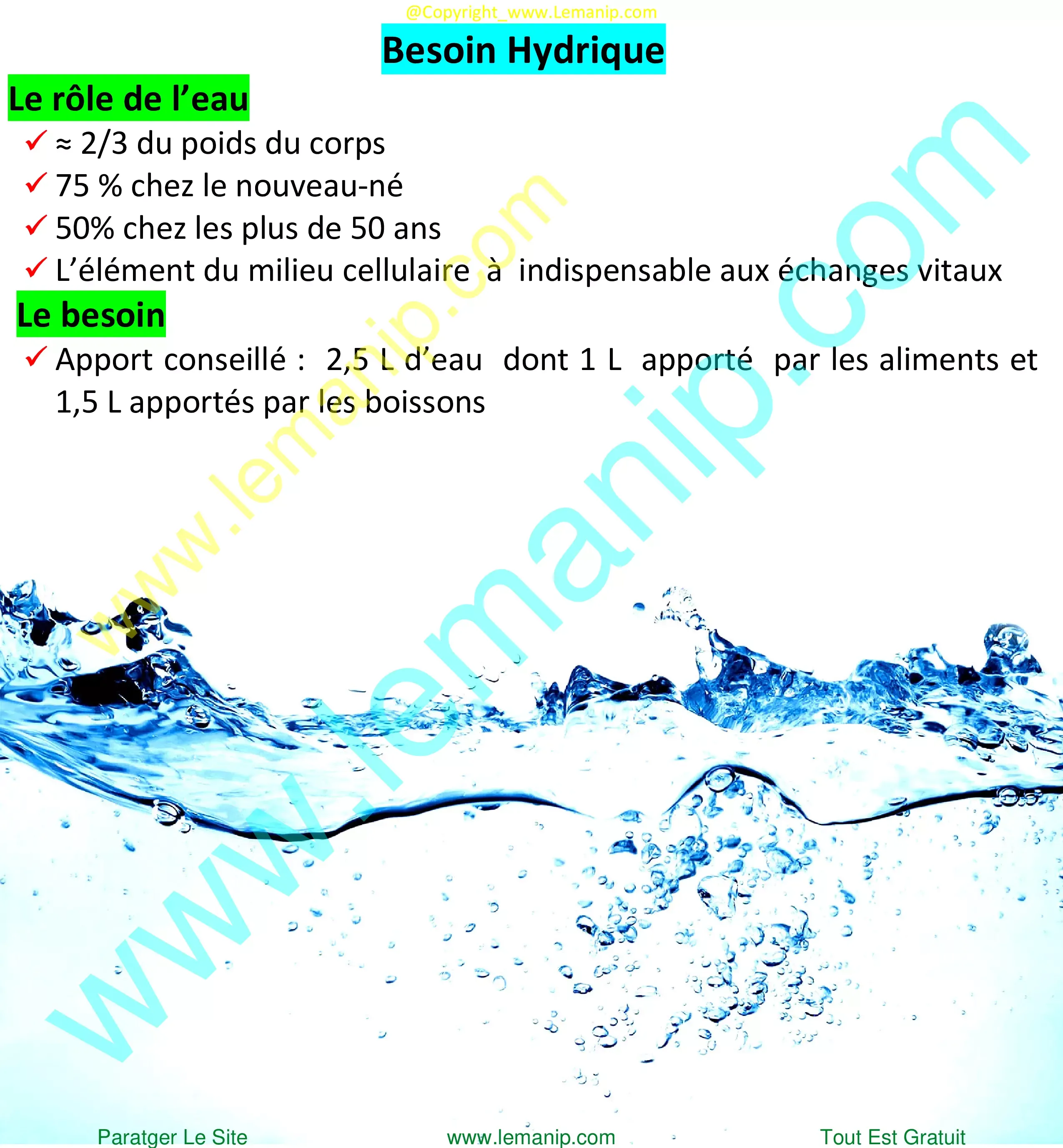 Besoin Hydrique