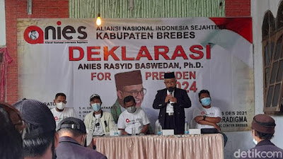 Dukungan Terus Mengalir, Relawan Brebes Deklarasi Dukung Anies Capres 2024