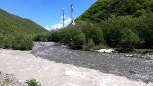 Black and Whitw Aragvi Rivers