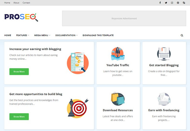 Proseo Blogger Theme