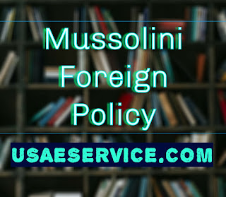 Mussolini Foreign Policy Fascism Italy