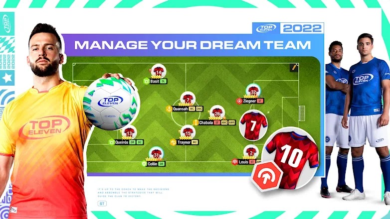 تحميل لعبة Top Eleven 2022 مهكرة للاندرويد أخر إصدار