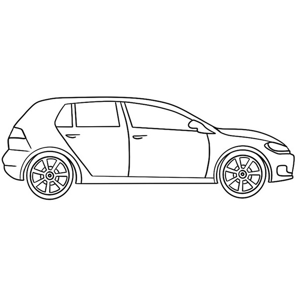 easy car coloring page coloring books