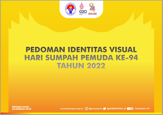 Pedoman Identitas Visual Hari Sumpah Pemuda (HSP) Ke-94 Tahun 2022