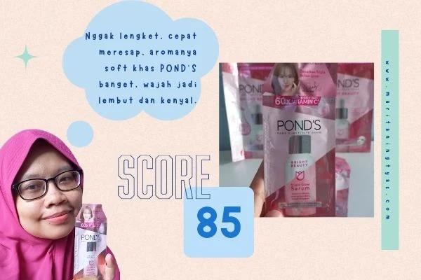 testimoni POND'S  Bright BeautyTriple Glow Serum