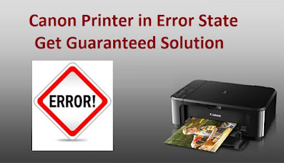 canon printer in error state windows 10