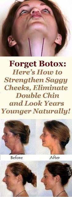How To Strengthen Saggy Cheeks, Eliminate Double Chin And Look Years Younger