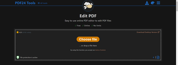 محرر PDF عبر الإنترنت من Google