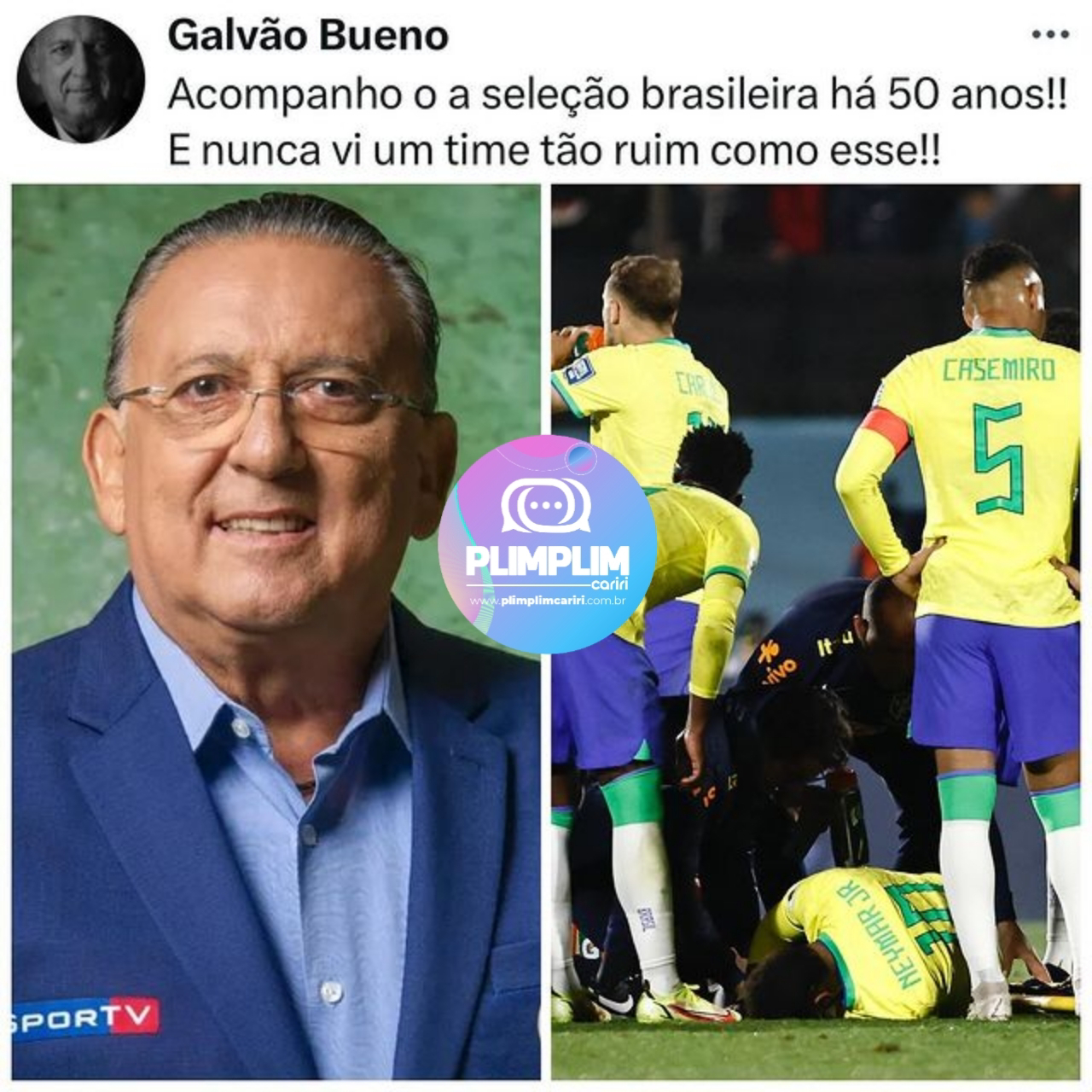 Como o Galvão Bueno inicia uma conversa com seu cachorro