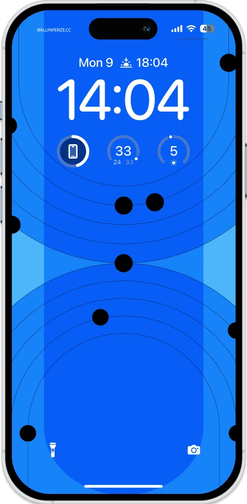 mockup of iphone 15 pro with a cool iphone wallpaper for free download in high quality
