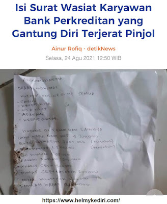 bunuh diri akibat pinjol