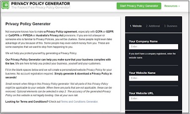 How to Create Free privacy policy generator for site in Hindi(Script).