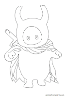 Hollow Knight Fall Guys coloring page