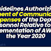 Guidelines Authorizing Payment of Communication Expenses of the DepEd Personnel Relative to the Implementation of AWA for the Year 2020