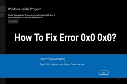 How to fix Window Error Code 0x0 0x0 [Detail View]