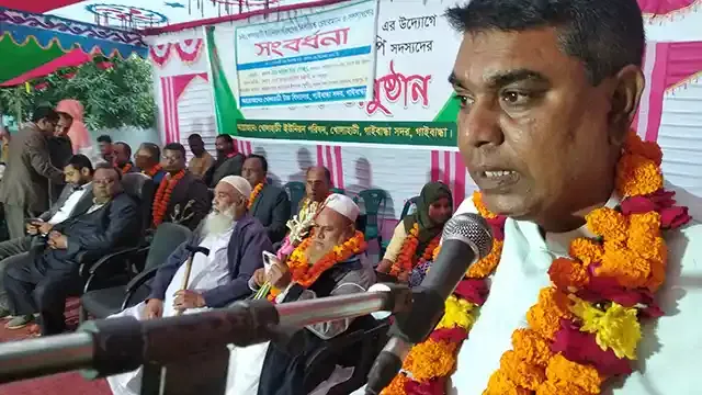 গাইবান্ধায় নবনির্বাচিদের অভিষেক-সংবর্ধনা