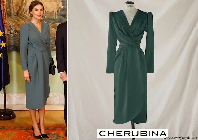 Queen Letizia wore Cherubina Alessia Dress