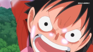 ワンピースアニメ WCI編 848話 ルフィ かっこいい Monkey D. Luffy  | ONE PIECE ホールケーキアイランド編