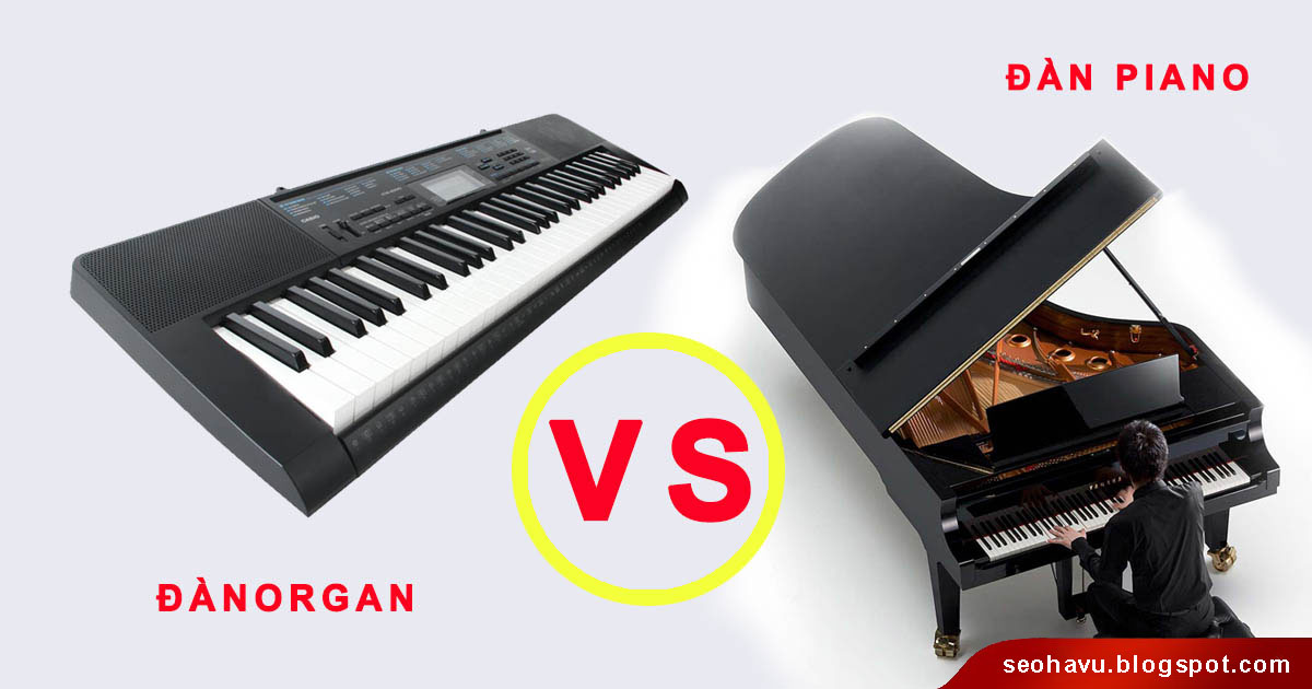 Sự khác nhau giữa đàn organ và đàn piano điện?