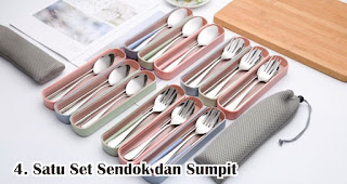Satu Set Sendok dan Sumpit merupakan salah satu produk alat makan yang cocok dijadikan souvenir acara