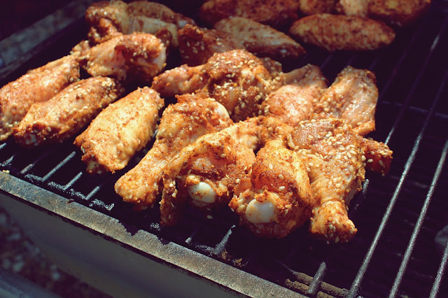 Chinese BBQ Smoked Wings with Serious Foodie Rub