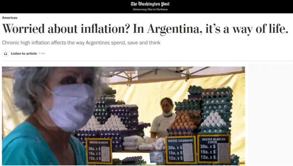 "Worried about inflation? In Argentina, it´s a way of life." - The Washington Post