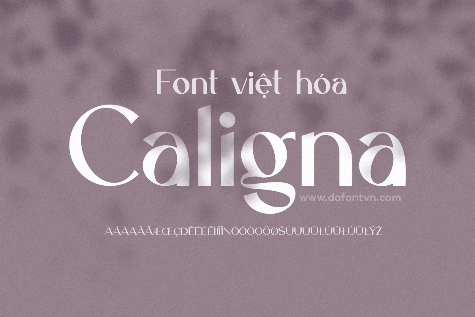 Font Caligna Việt Hóa - Font chữ hiện đại