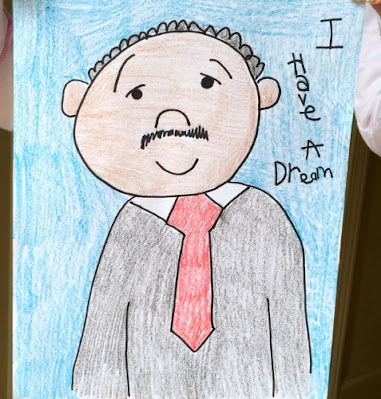 Child's Drawing of Martin Luther King, Jr.