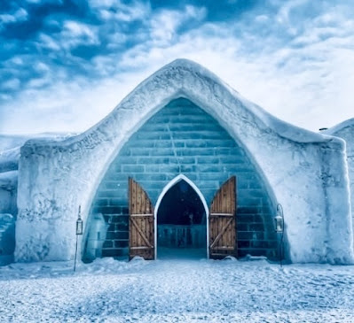 Photograph of an Ice Hotel