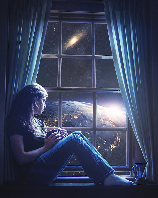 Looking To The Earth Photo Manipulation Photoshop Tutorial