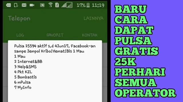 Cara Hack Pulsa Untuk Dapat Pulsa Gratis