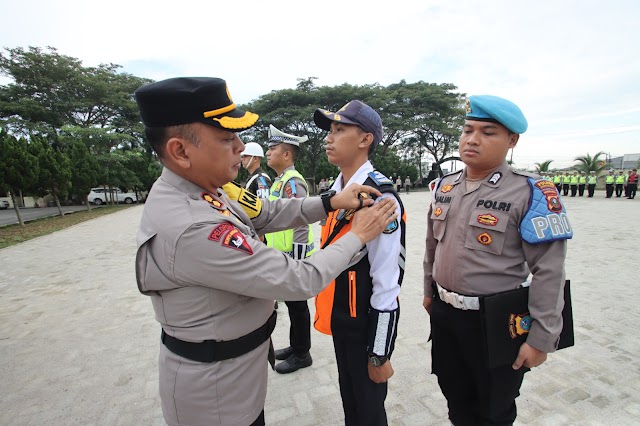 Kapolres Sergai Pimpin Apel Gelar Pasukan Ops Patuh Toba 2025