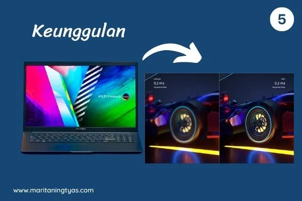 response time layar laptop asus oled