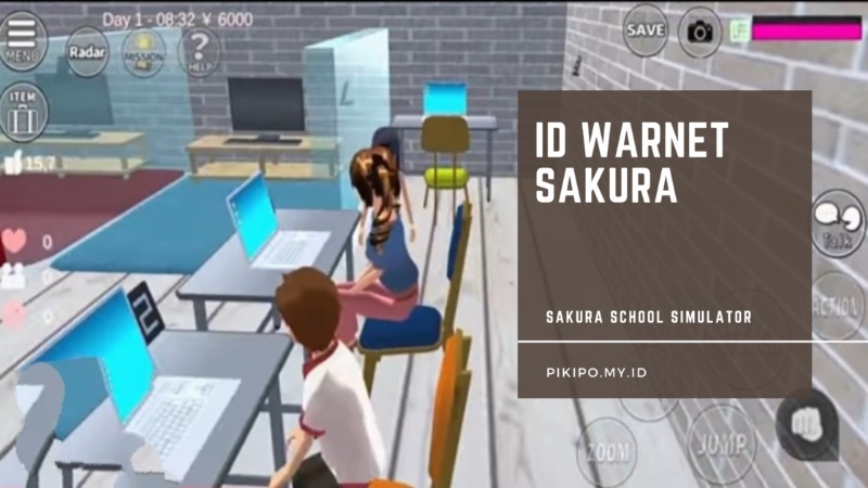 ID Props Warnet Sakura di Sakura School Simulator