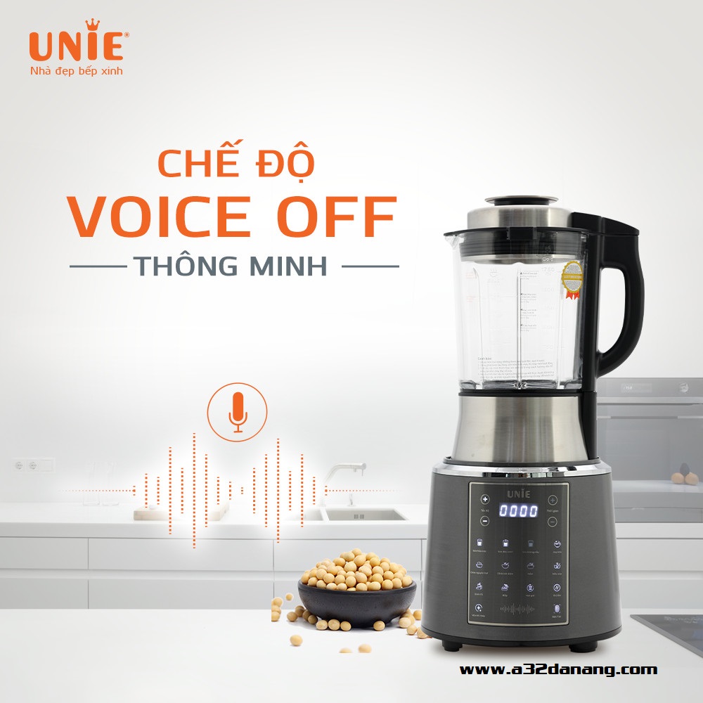 Máy làm sữa hạt UNIE V6S chế độ voice off thông minh
