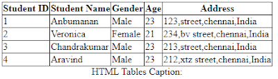 HTML Table with Examples