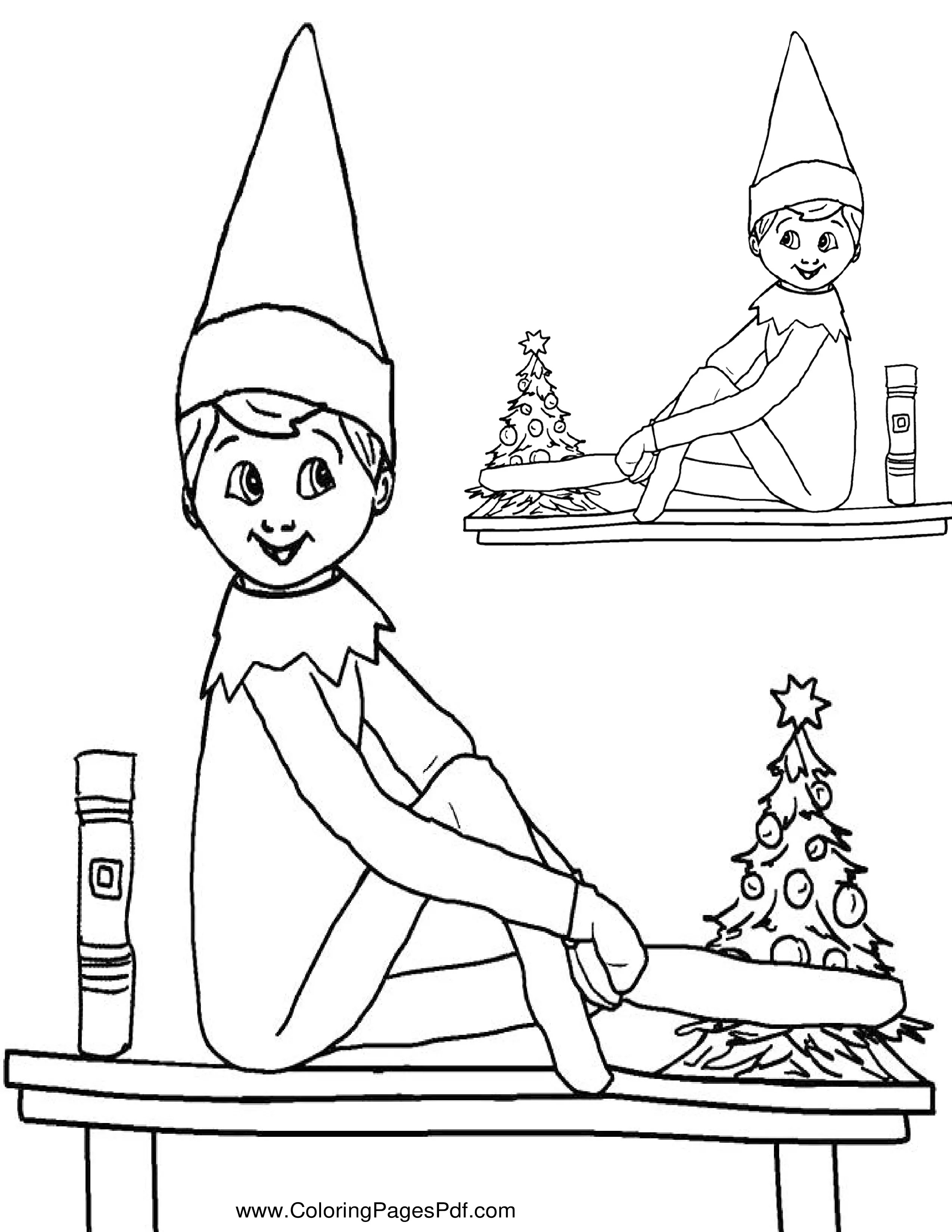Elf on the shelf pictures to print