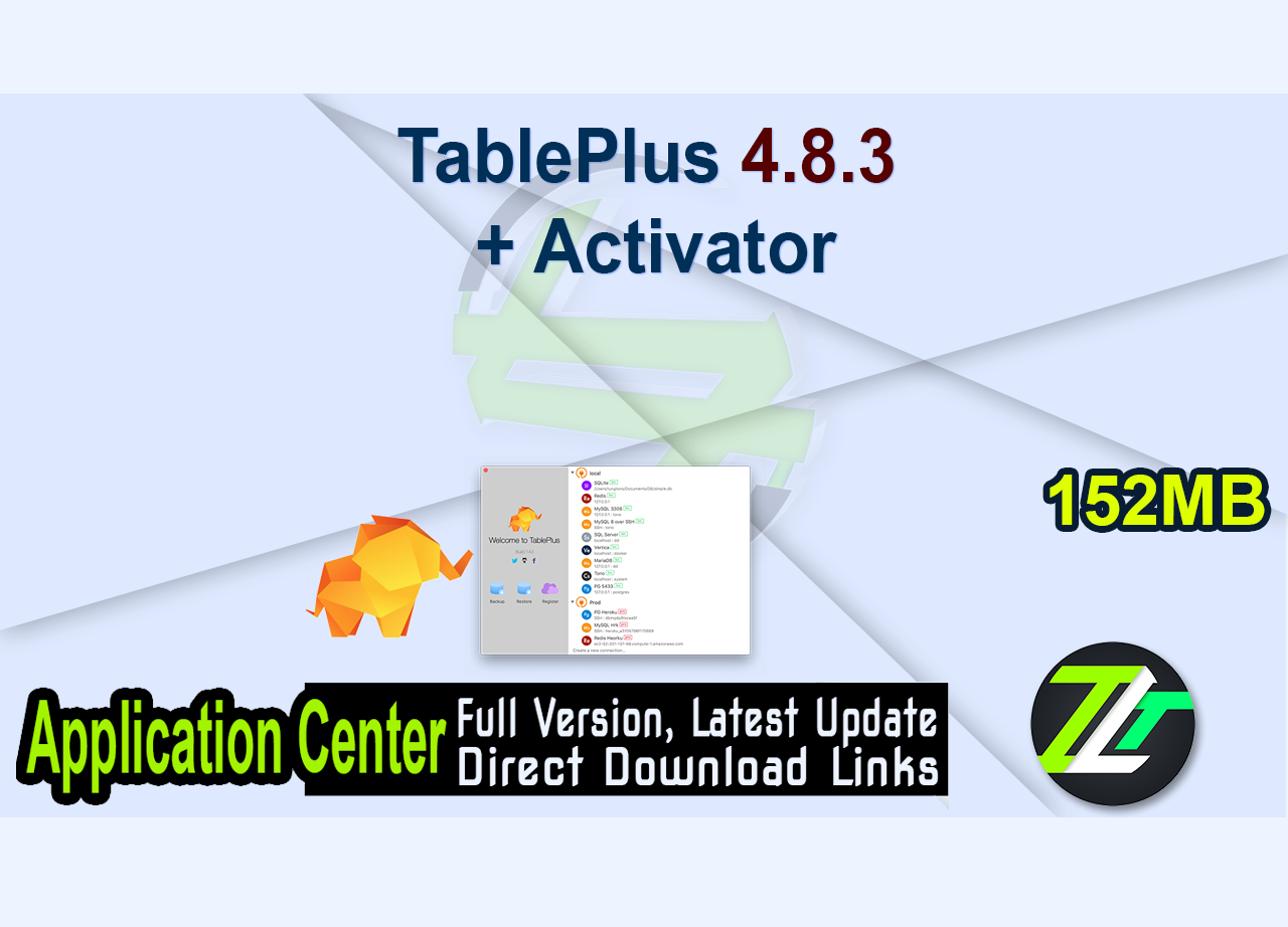 TablePlus 4.8.3 + Activator