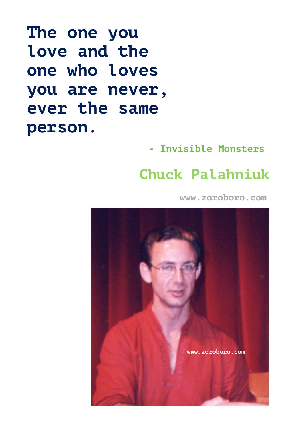 Chuck Palahniuk Quotes Part 1. Chuck Palahniuk Books Quotes. Chuck Palahniuk Fight Club, Invisible Monsters, Choke & Survivor (Palahniuk novel). Fight Club Quotes. Fight Club Book. Chuck Palahniuk Quotes.